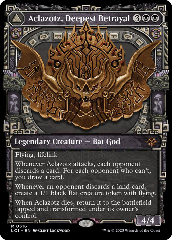 MTG Aclazotz, Deepest Betrayal Temple of the Dead Showcase – The Lost Caverns