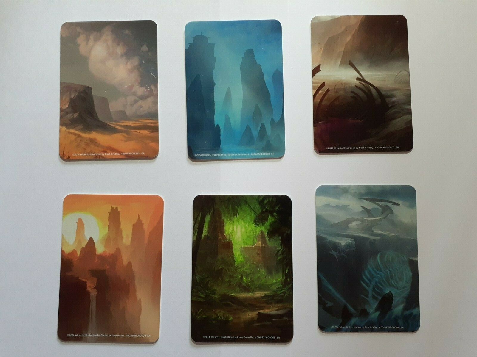 2014 Gift Box Khans CARD DIVIDER SET – 6 Dividers Hard Plastic Fits in Fat Pack