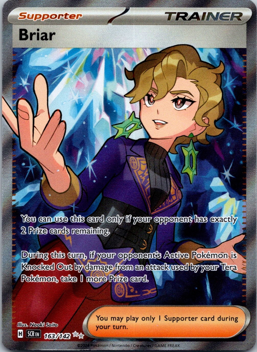 Briar – Ultra Rare SV07: Stellar Crown 163/142 NM