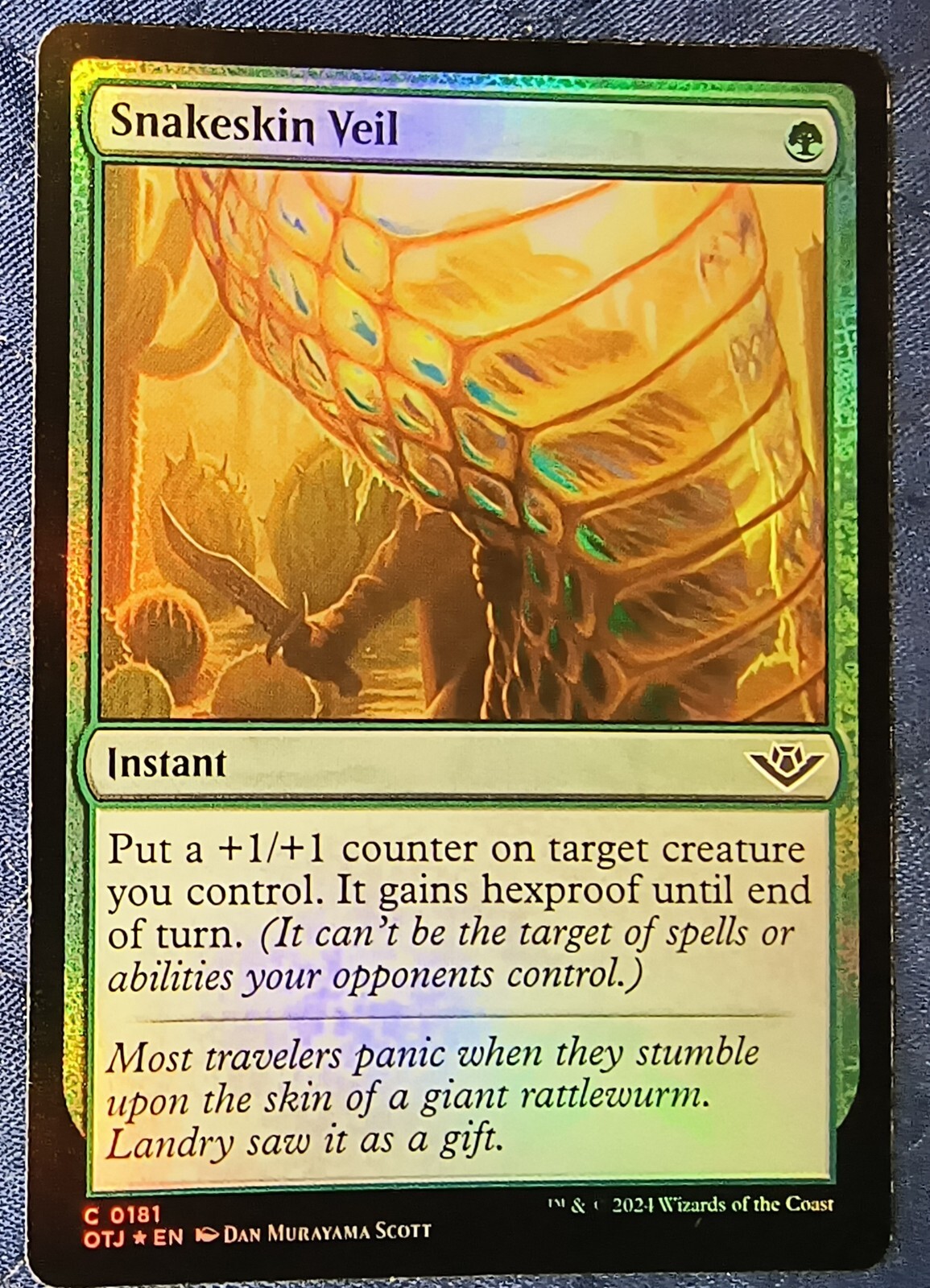 MTG: MAGIC- *SNAKESKIN VEIL* OTJ /O181/ FOIL /NM /Unplayed /Common
