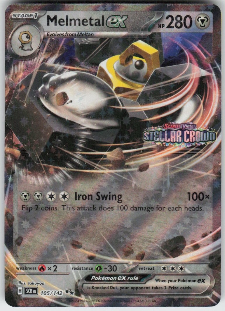 Melmetal ex (Stellar Crown Stamped) 105/142 Miscellaneous Cards & Products NM