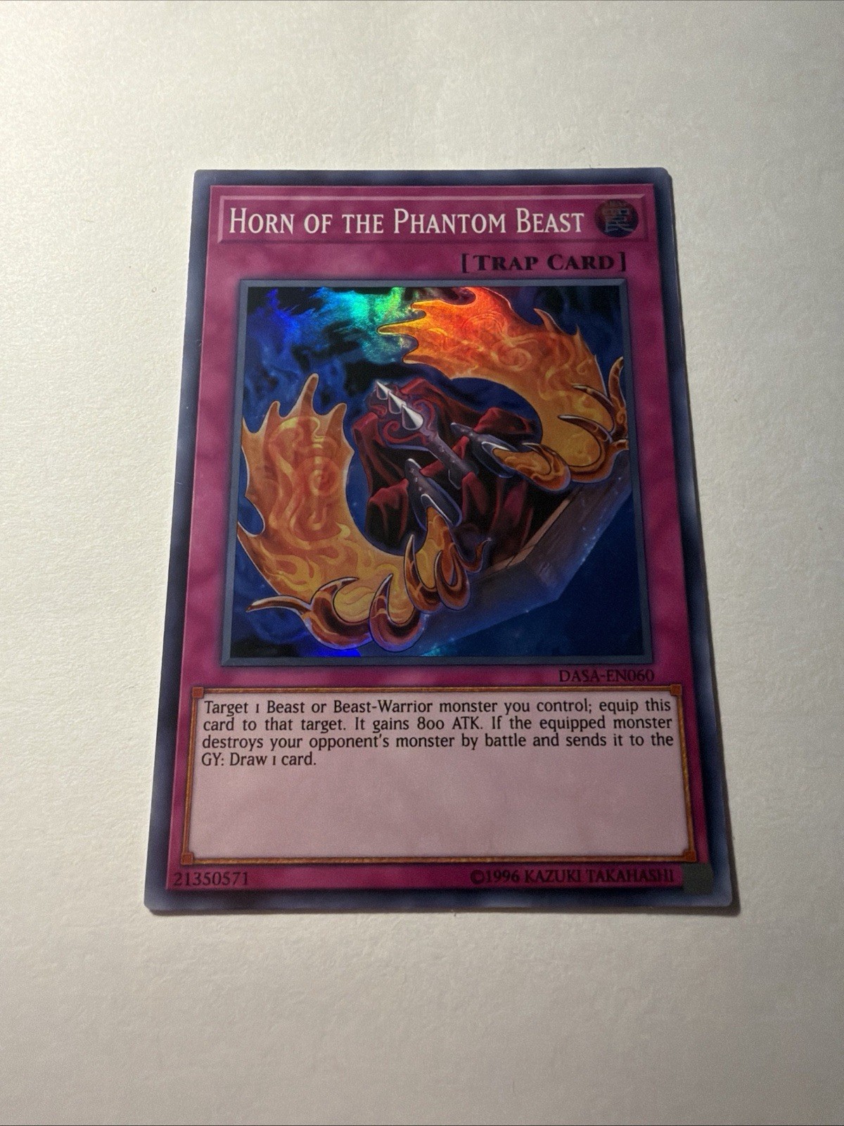 Yu-Gi-Oh! Horn of the Phantom Beast DASA-EN060 Super Rare Unlimited Near Mint a1