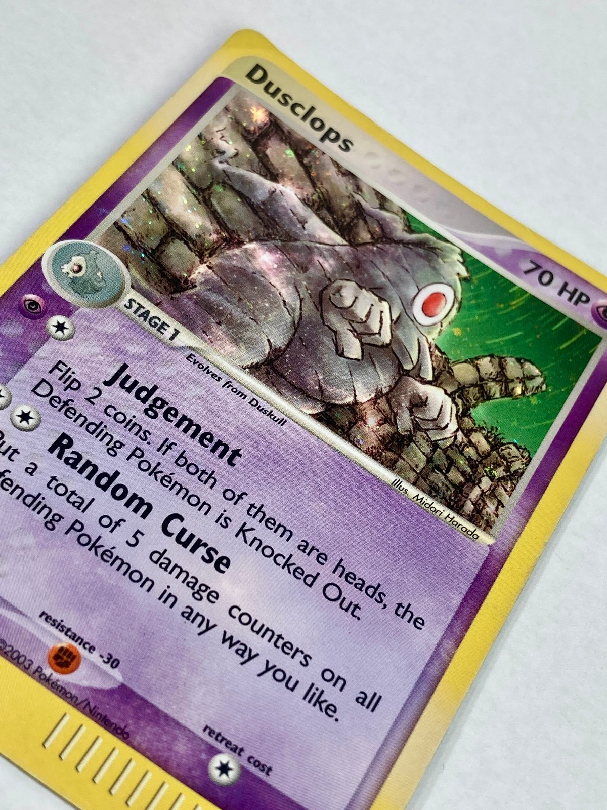 Dusclops 4/100 EX Sandstorm Holo Rare E-Reader Era – Heavily Played