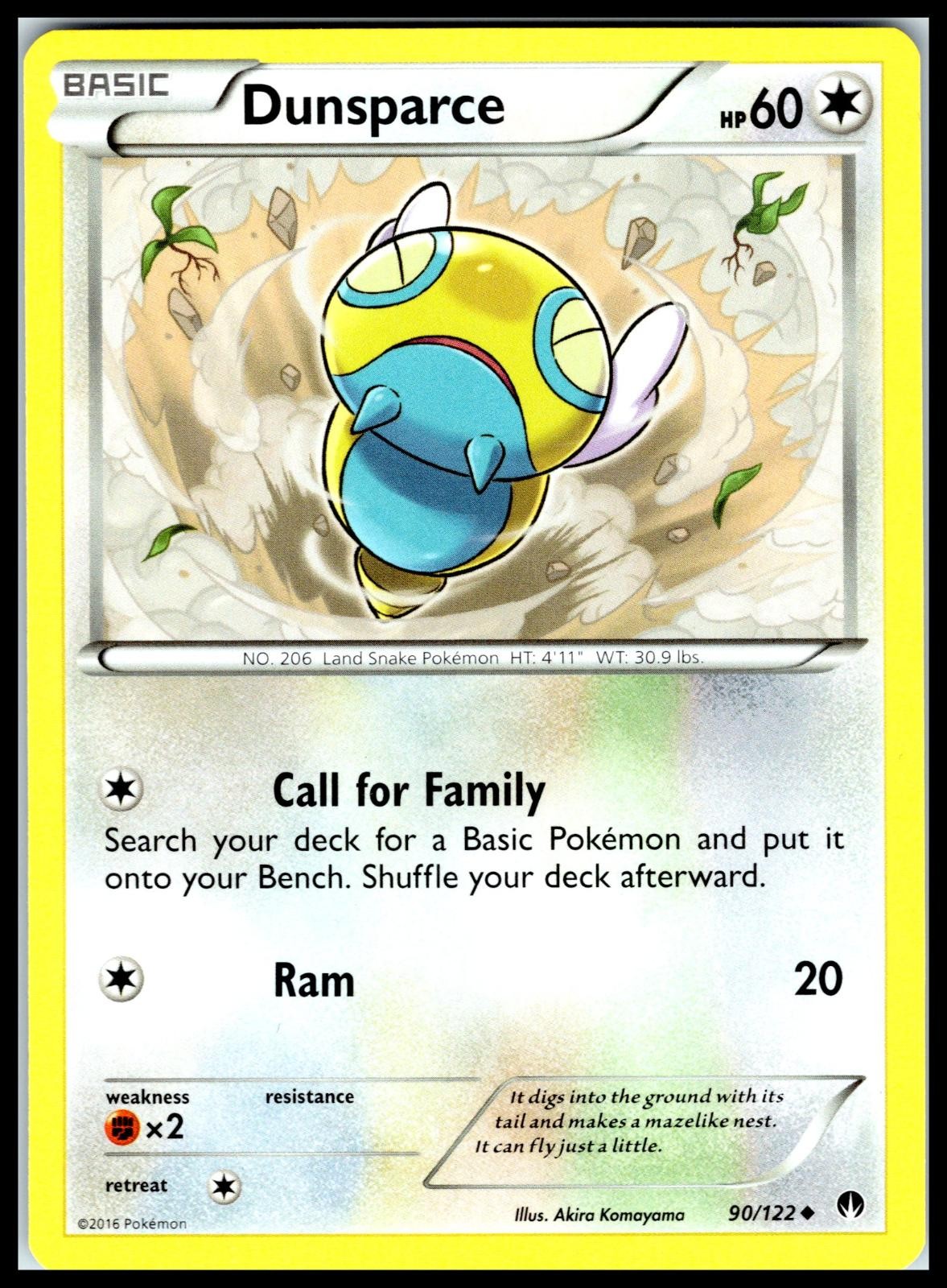 DUNSPARCE – Pokemon – Akira Komayama 90/122 BKP BREAKpoint – NM/M