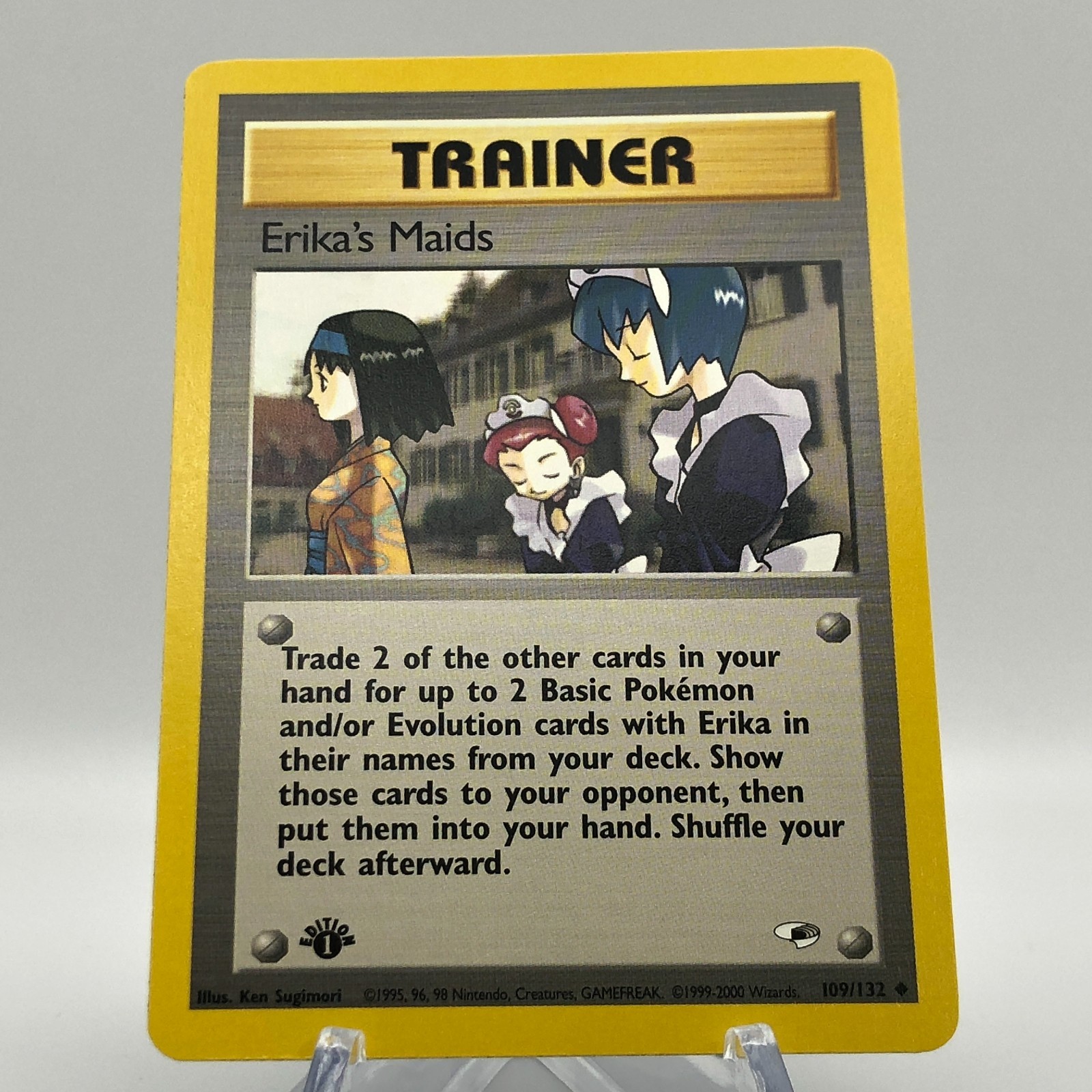 Pokemon Erika’s Maids 109/132 – NM – 1st Edition Gym Heroes 2000 WotC