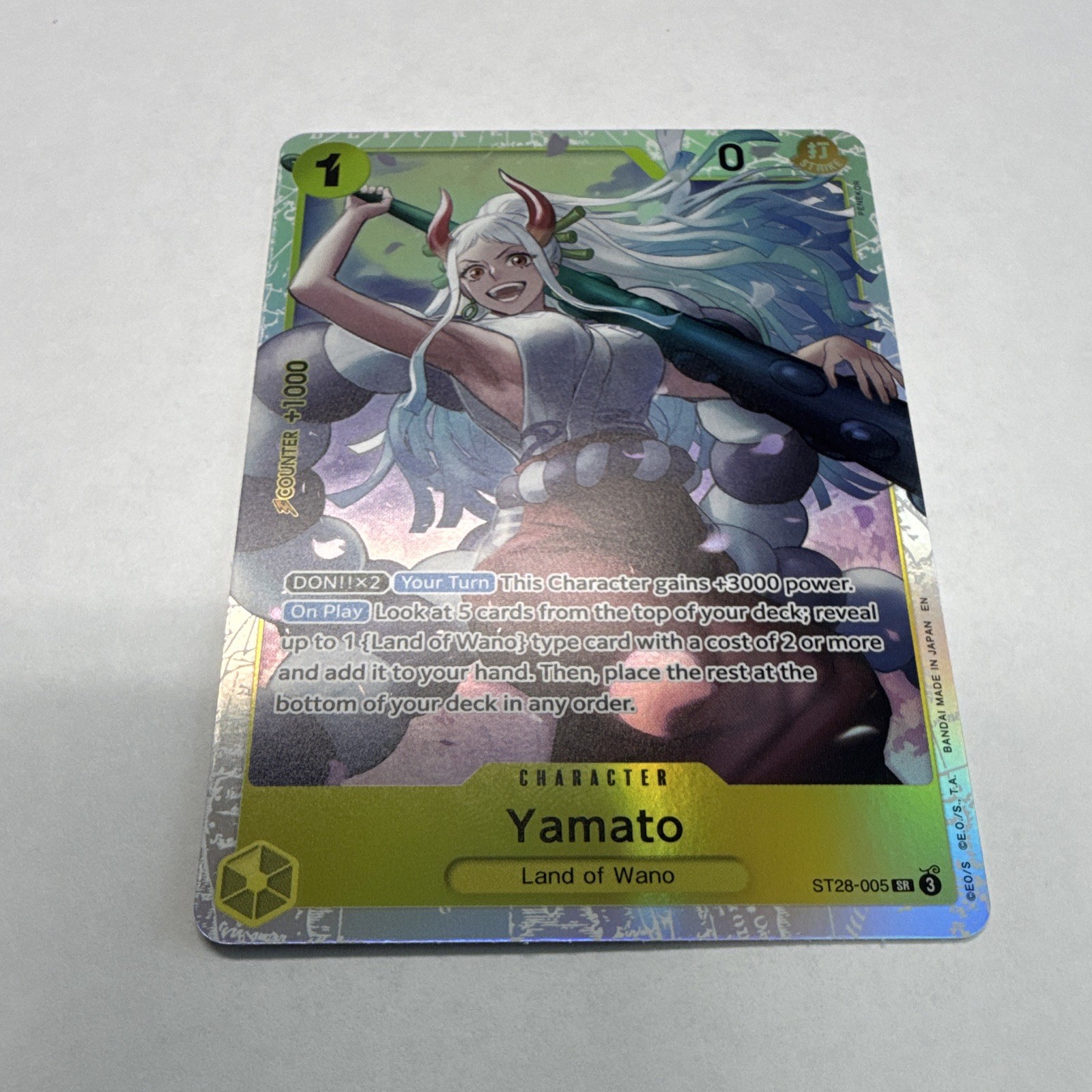 Yamato ST28-005 Starter Deck 28 Green/Yellow Super Rare Foil Eng Cost 1