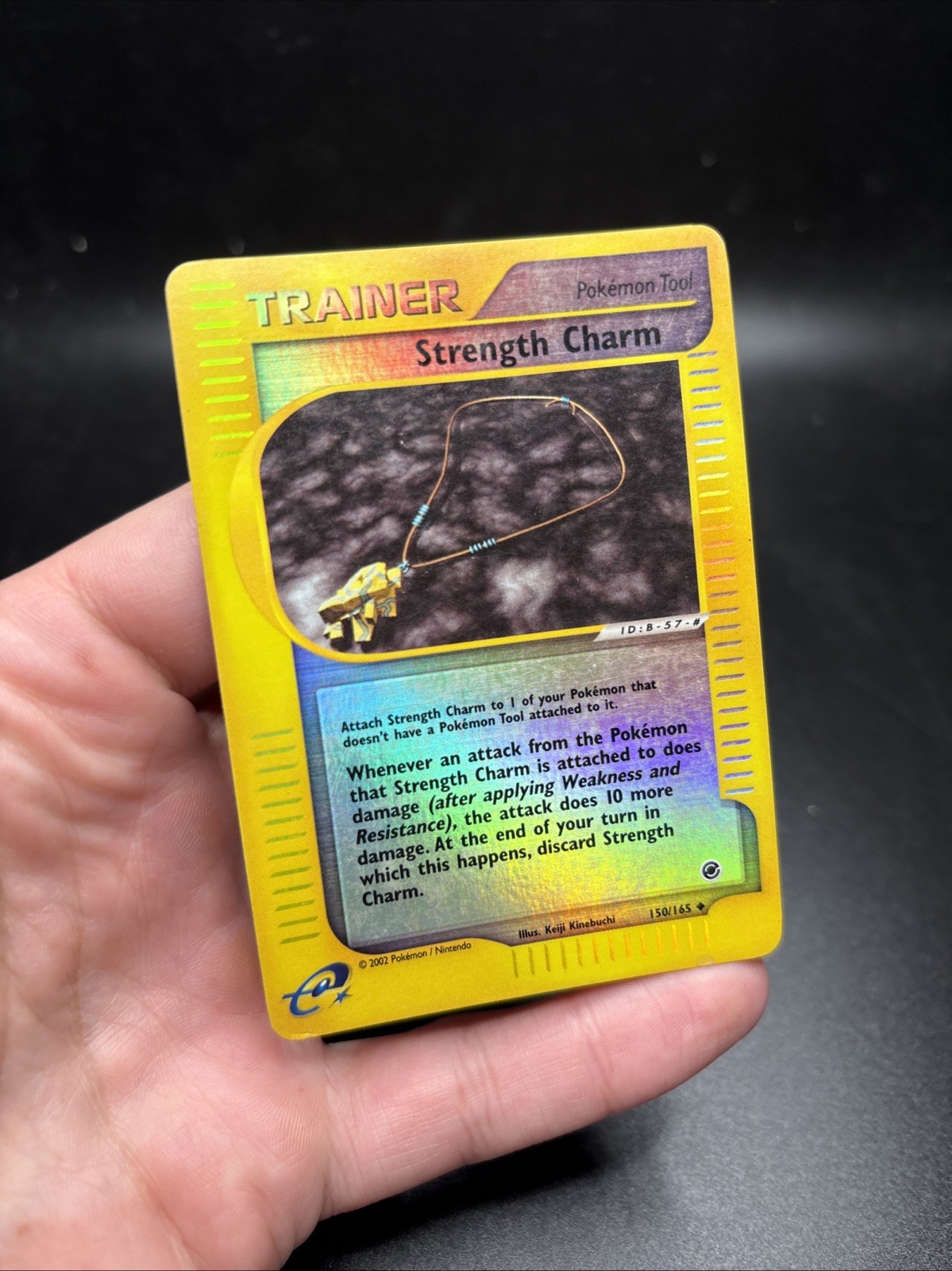 Pokemon STRENGTH CHARM 150/165 Reverse Holo (2002 Expedition) MP -j