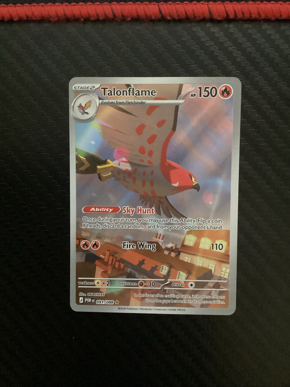 Talonflame | 091/088 | Illustration Rare | Perfect Order |NM
