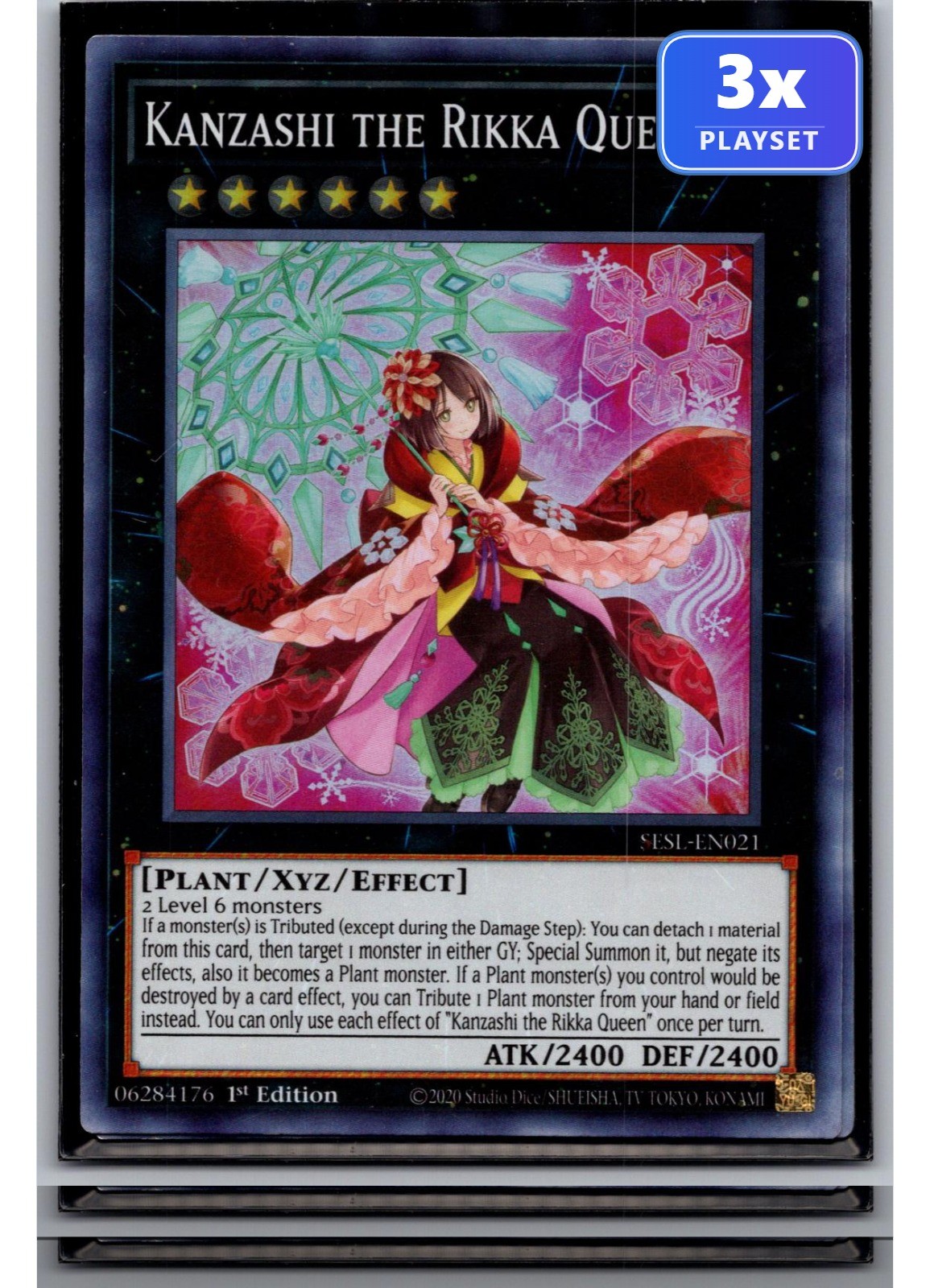 Kanzashi the Rikka Queen SESL-EN021 SR 1st Edition NM 3x