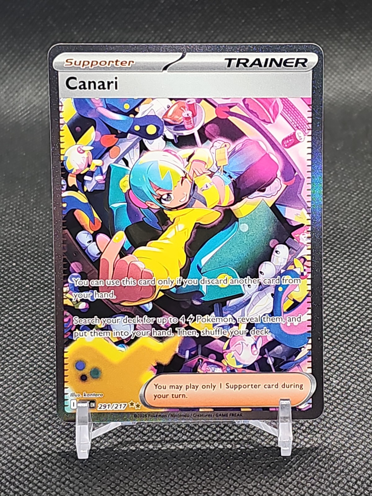 Canari 291/217 Special Illustration Rare Ascended Heroes Pokemon Holo Near Mint