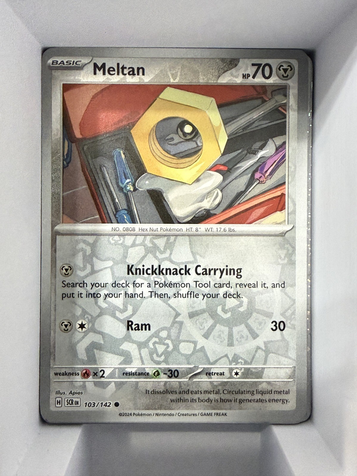 Meltan – Reverse Holo Common SV07: Stellar Crown 103/142 NM