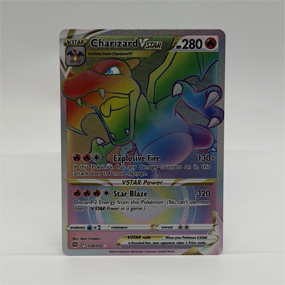 2022 Pokemon Brilliant Stars Charizard VSTAR 174/172 Secret Rare Holo
