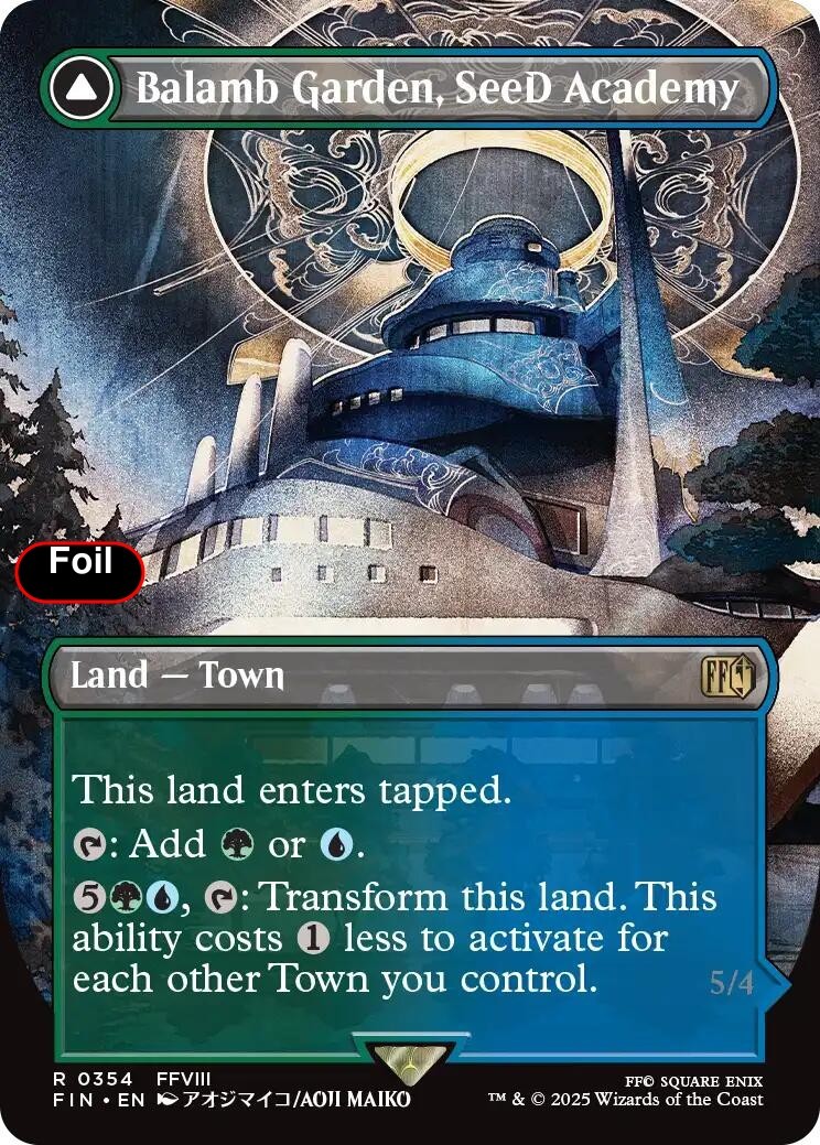 Foil Balamb Garden, SeeD Academy (Borderless) – 354 – NM – FINAL FANTASY