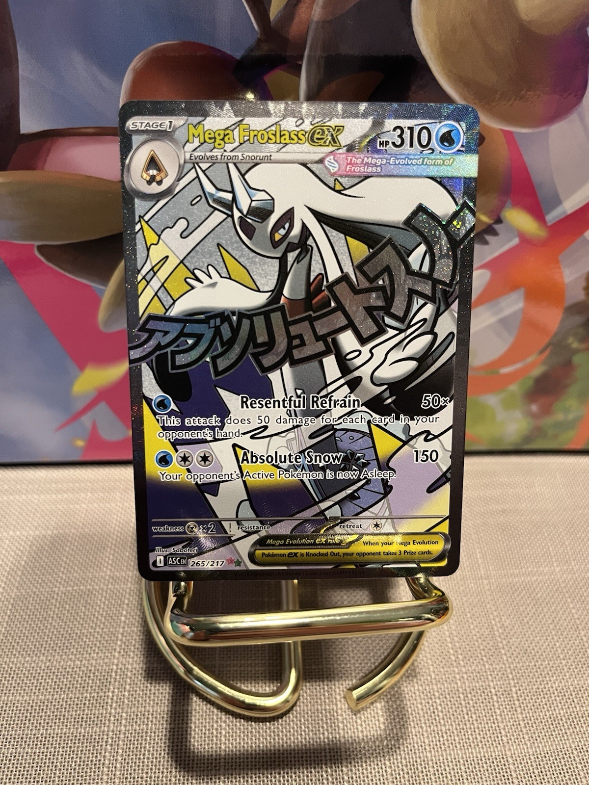 Pokemon Mega Froslass ex 265/217 Ascended Heroes Mega Attack Rare Near Mint