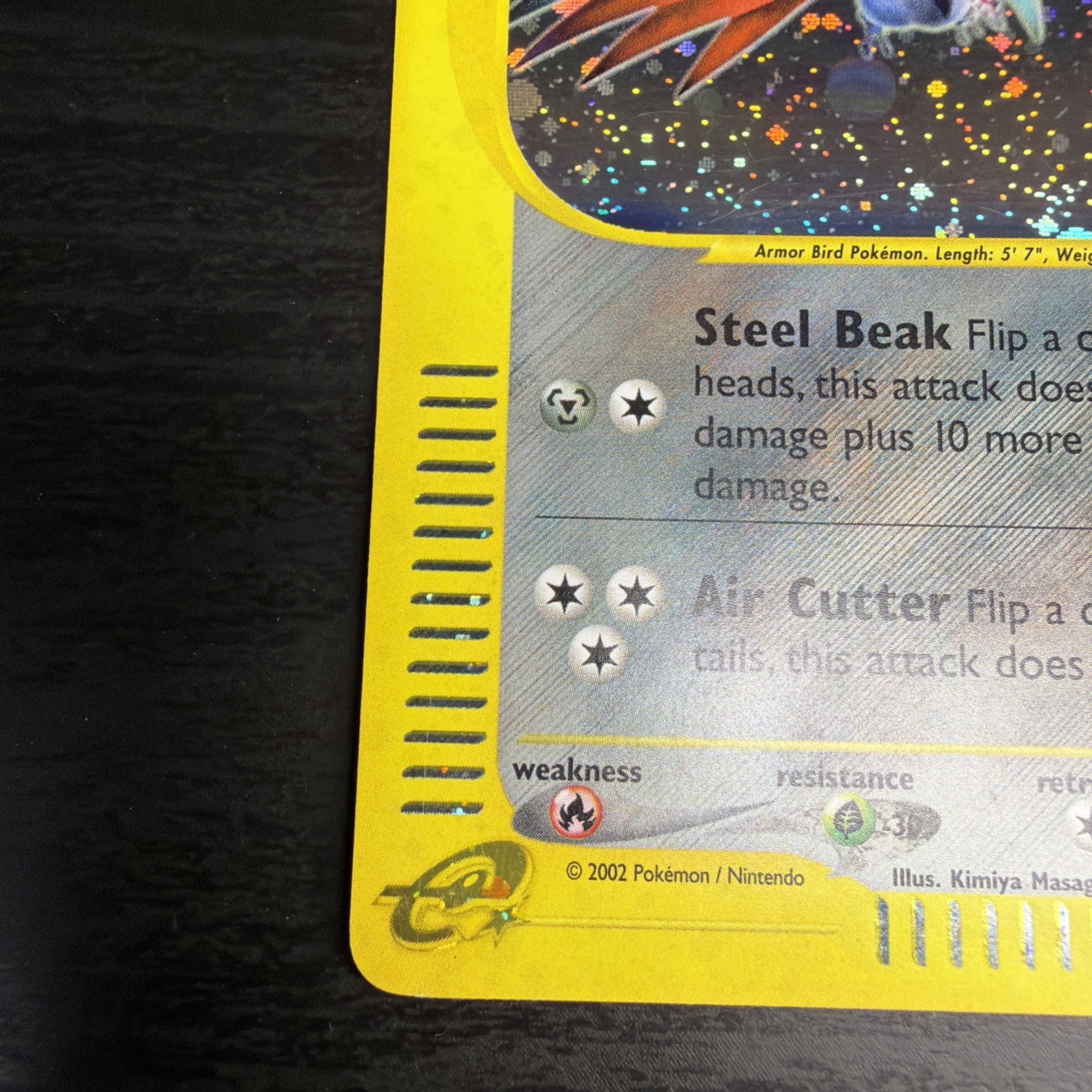 Skarmory (27) Holo Rare Expedition 027/165 Pokemon Card SWIRL 💫🔥🔥🔥