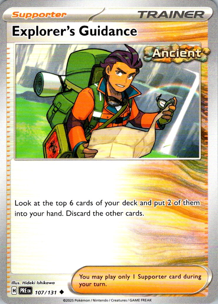 Explorer’s Guidance Uncommon SV: Prismatic Evolutions 107/131 NM Hideki Ishikawa