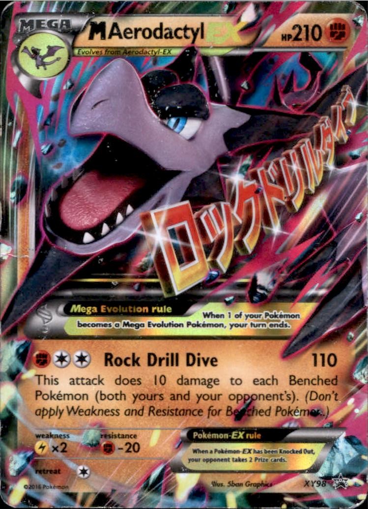 M Aerodactyl EX XY98 Holo Promo XY Promo Pokemon Heavily Played