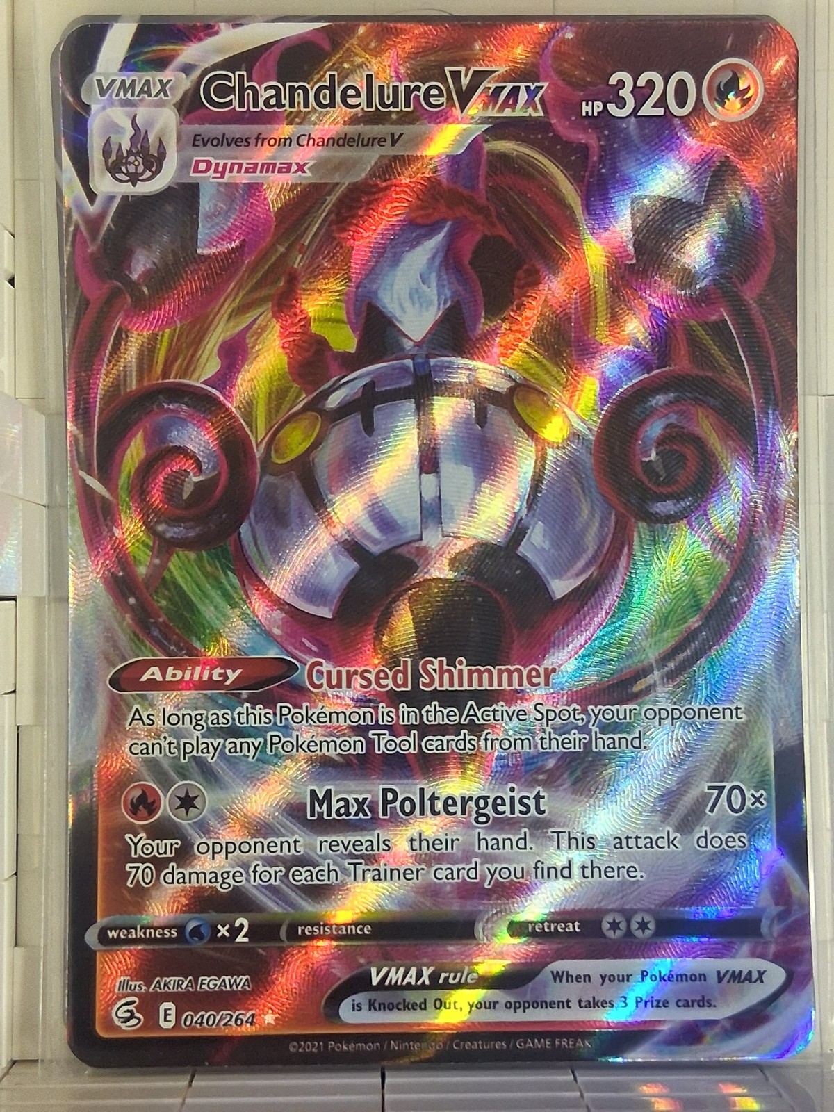 SWSH08: Fusion Strike #040/264 Chandelure VMAX