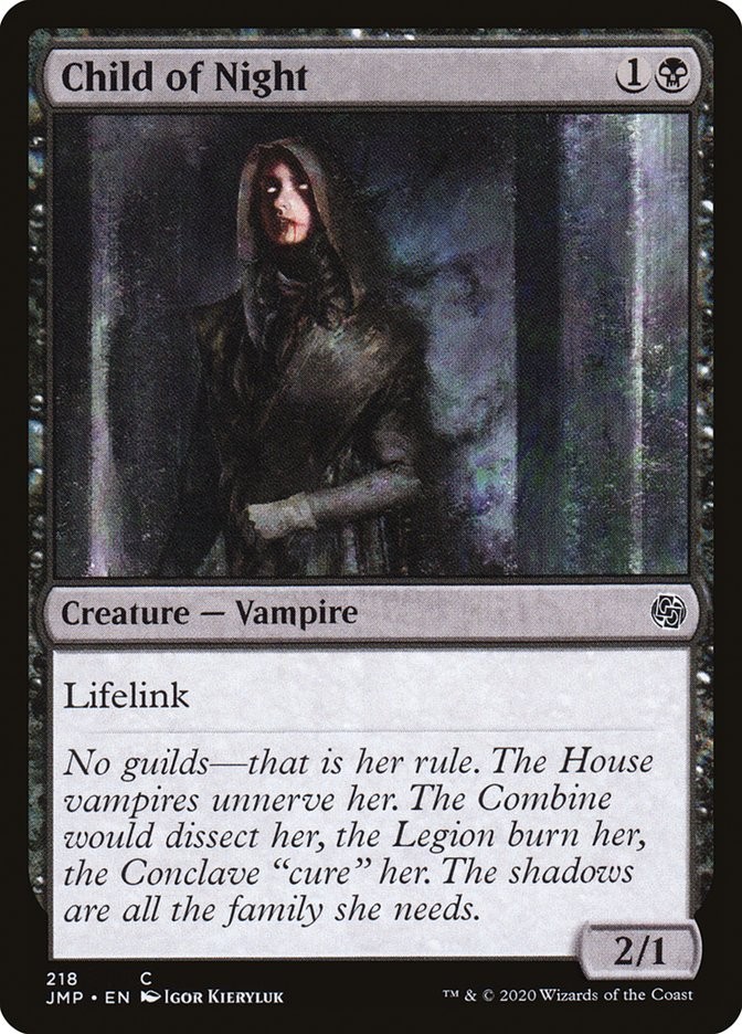 Child of Night 65 GRN Black Vampire Lifelink 2018 Kieryluk Creature MTG WOTC EN