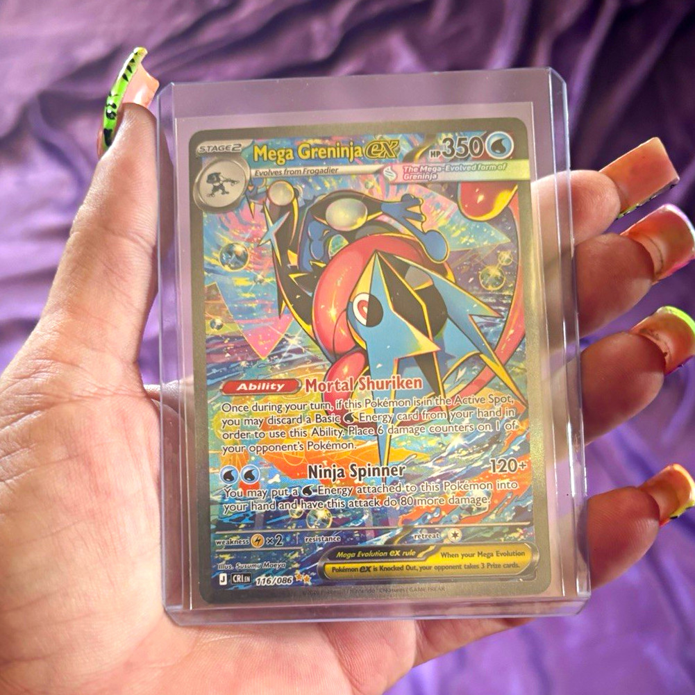 Mega Greninja EX 116/122 Breakpoint Full Art Holo Ultra Rare Pokemon TCG 2016