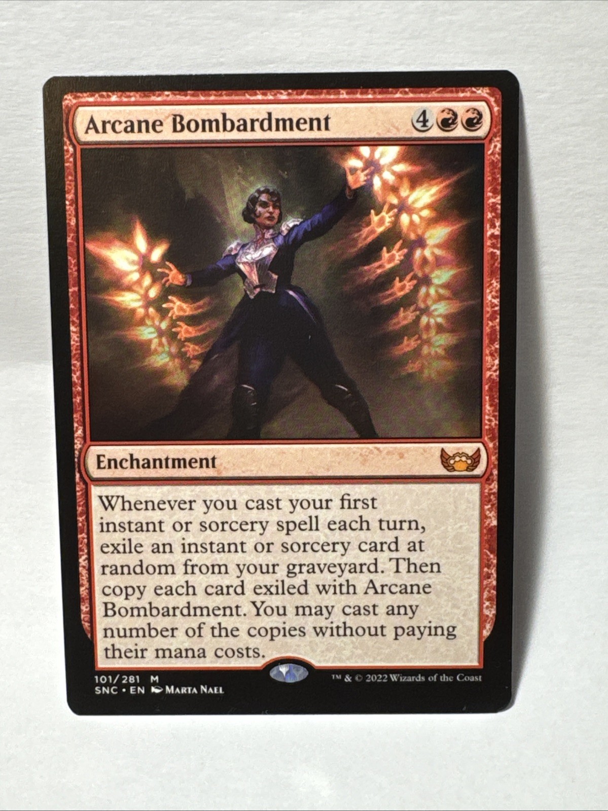 Arcane Bombardment Streets of New Capenna Regular, Mythic, 101