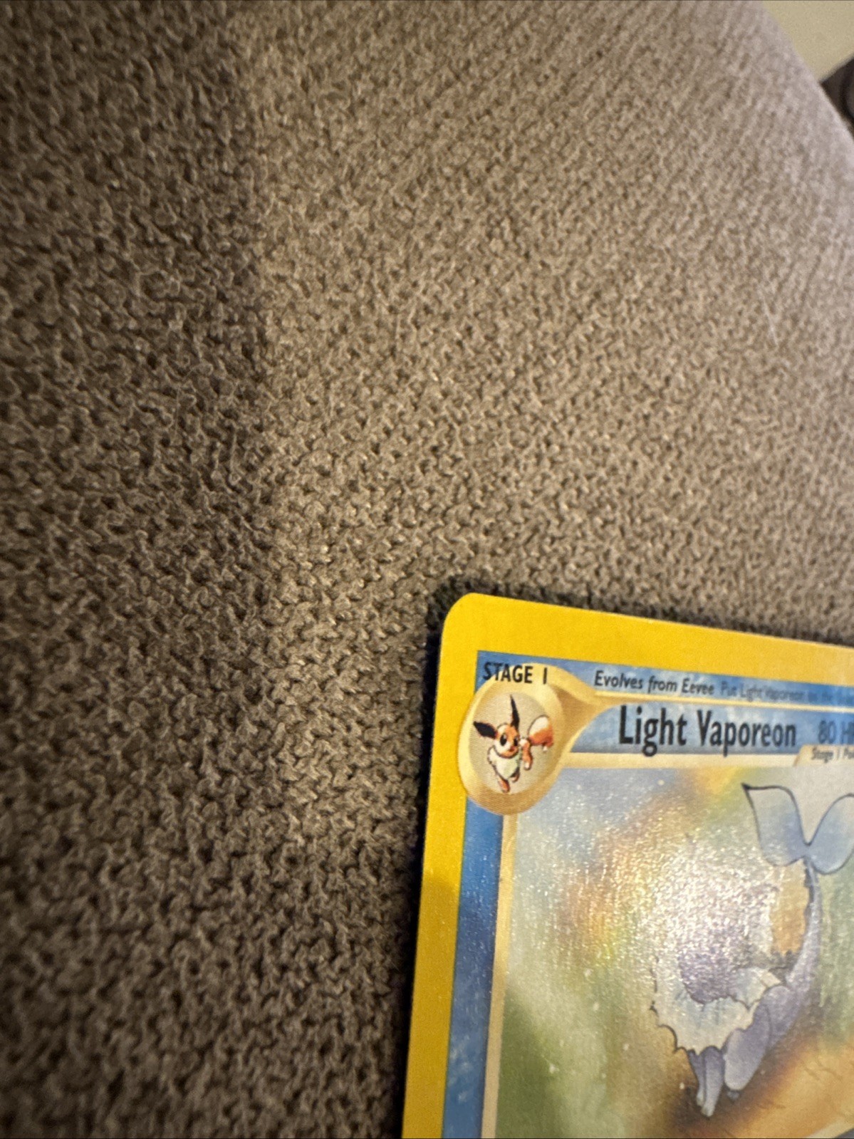 Pokemon Light Vaporeon Neo Destiny 52/105 Regular Unlimited vintage 1999 rare