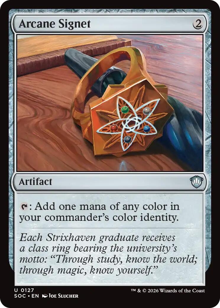 Arcane Signet – 127 – NM – Commander: Secrets of Strixhaven