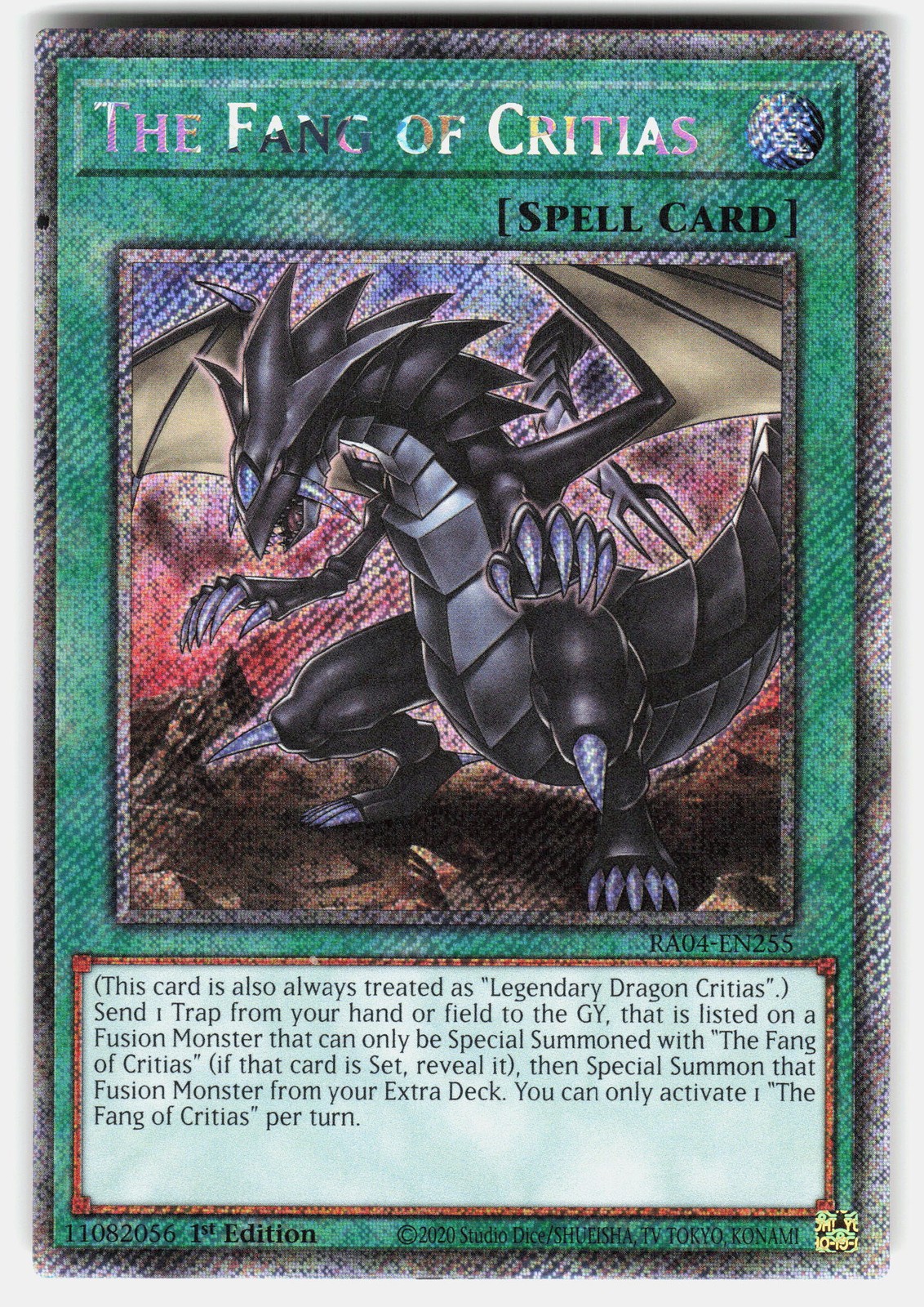 The Fang of Critias (Platinum Secret Rare) Platinum Secret Rare 1st Edition R…