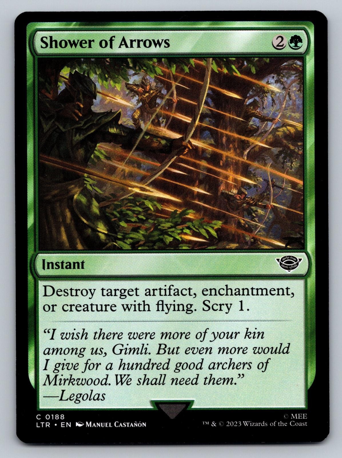 Shower of Arrows 188 The Lord of the Rings Magic: The Gathering NM Castañón