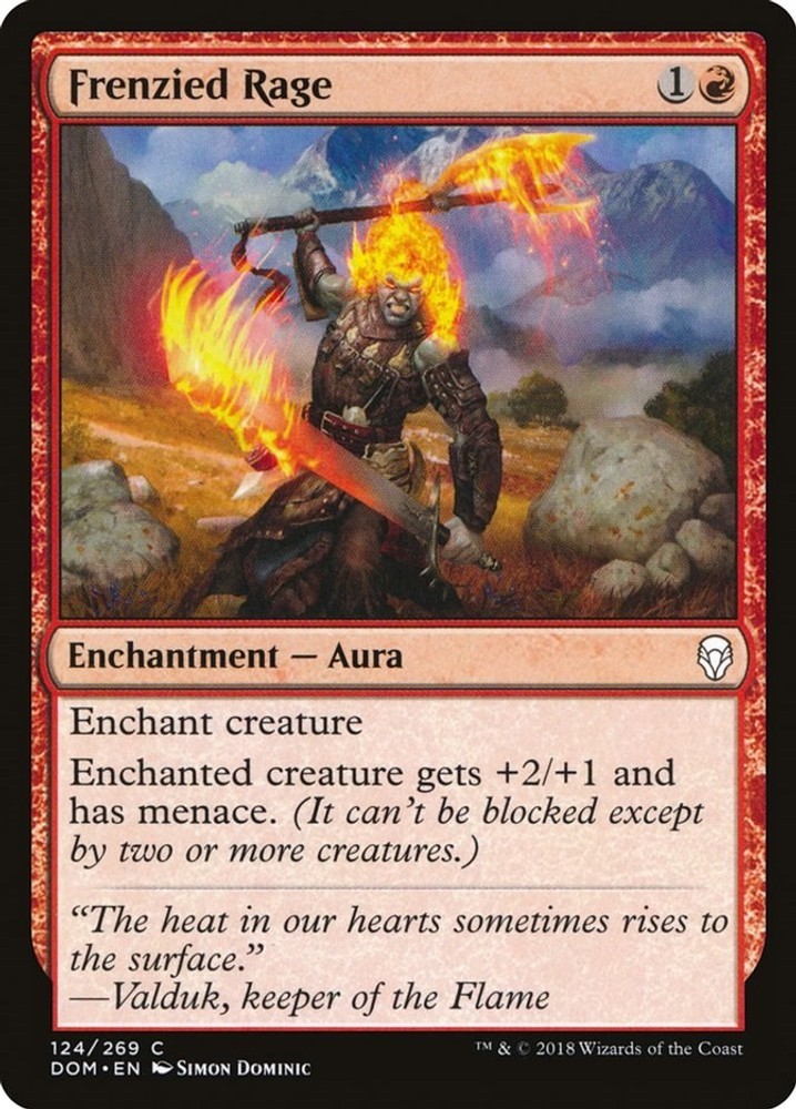 NM – Frenzied Rage [DOM – 124] Dominaria