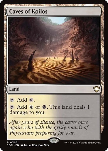 NM Caves of Koilos, MTG, Strixhaven Commander, Magic the Gathering, 365