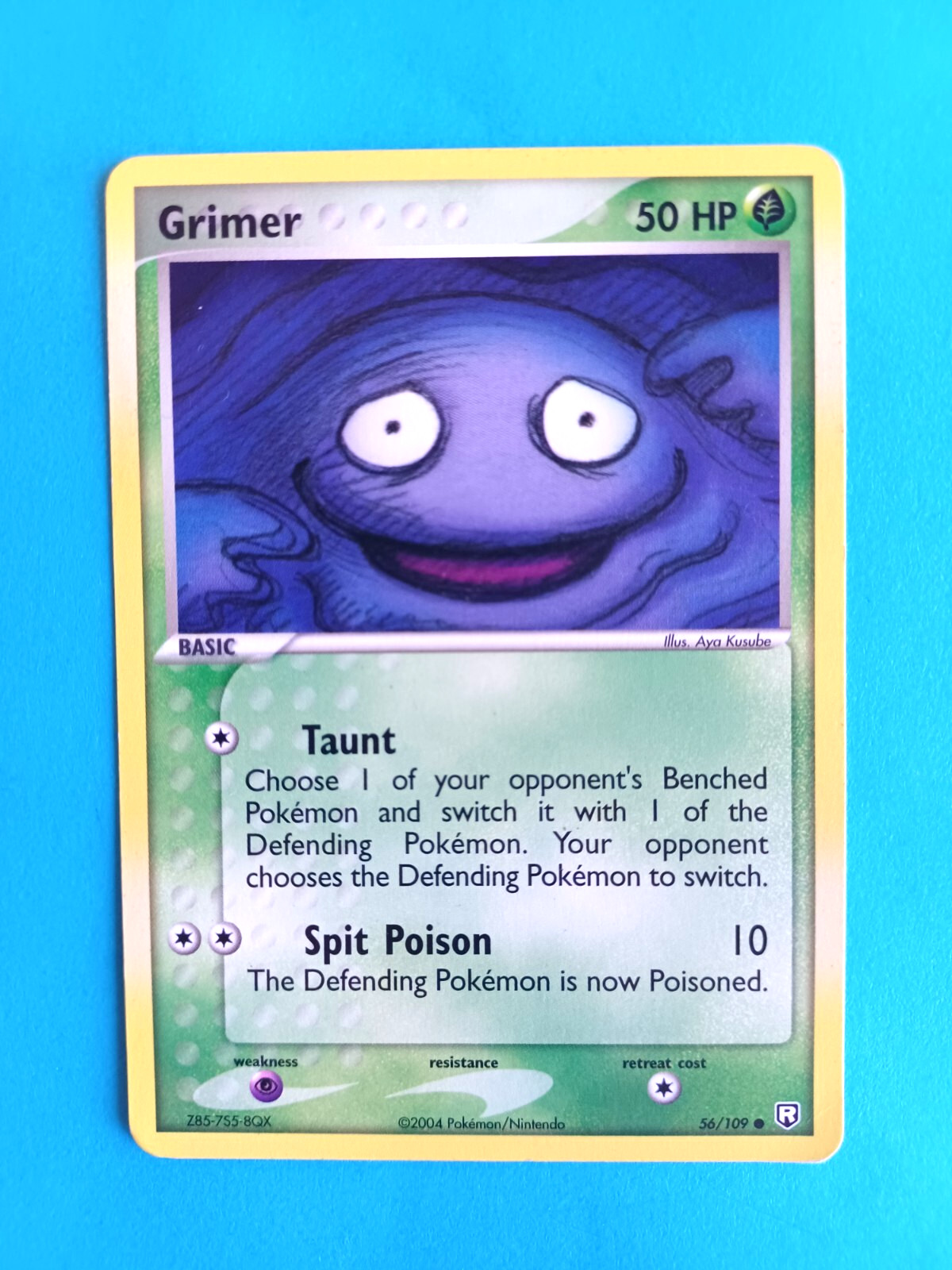 POKEMON EX TEAM ROCKET RETURNS GRIMER #56/109 COMMON VERY LIGHT PLAY