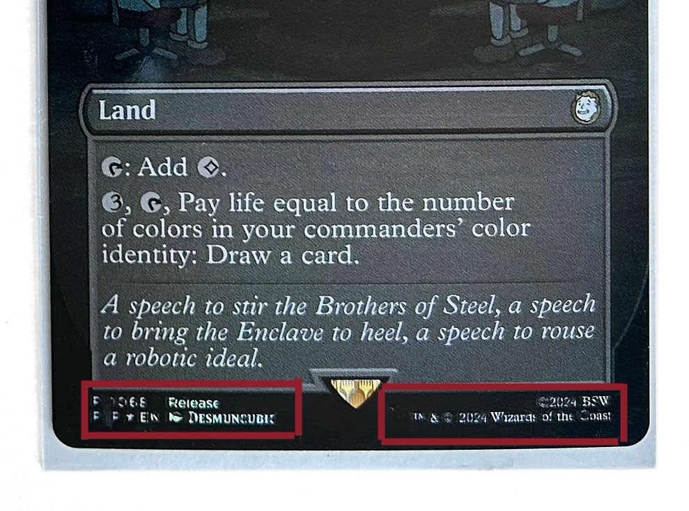 MTG War Room Borderless Foil Promo #1068 Launch Party PIP Release Misprinted