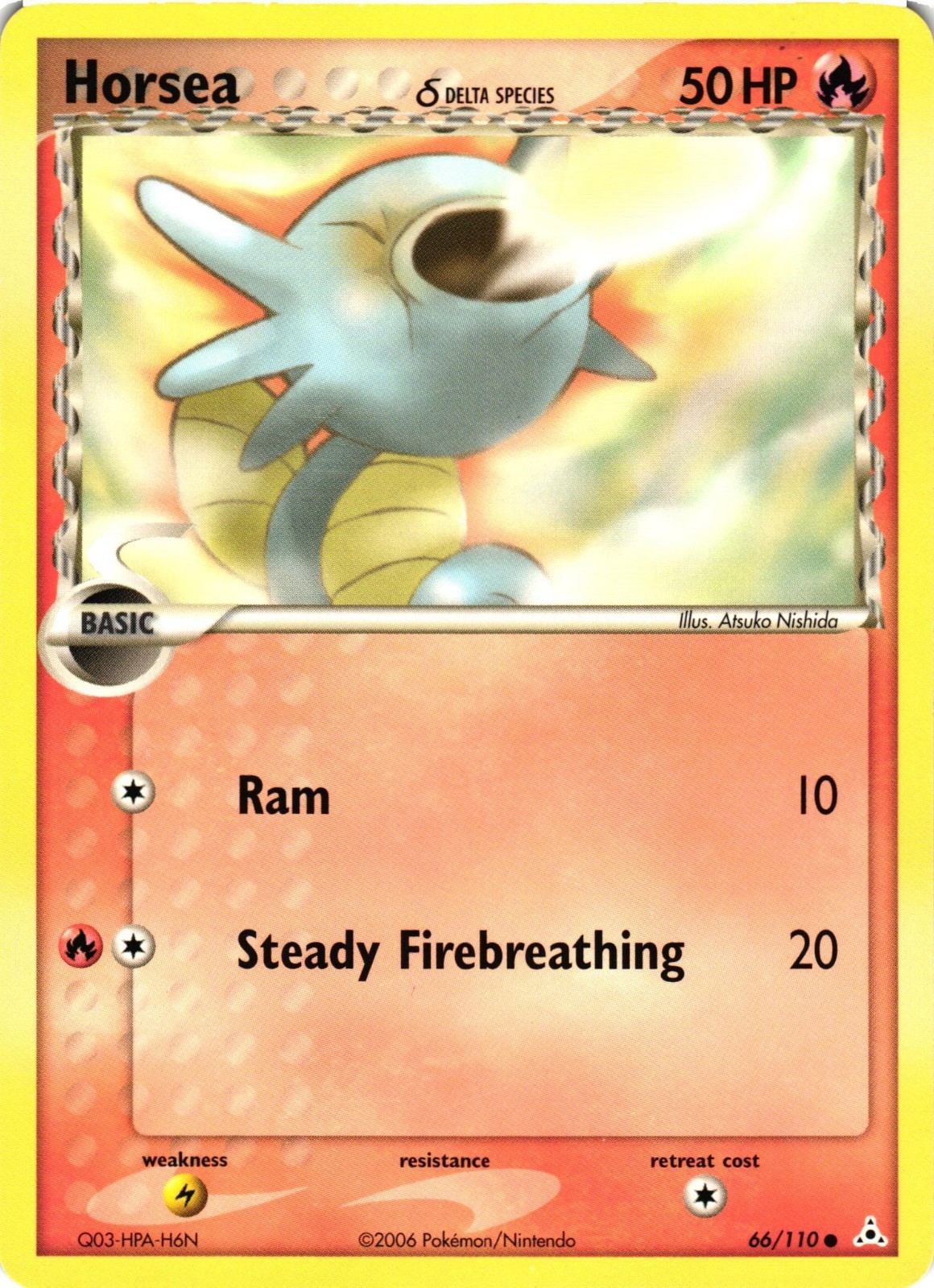 Pokemon TCG Horsea Delta Species Common Holon Phantoms 66/110 VLP