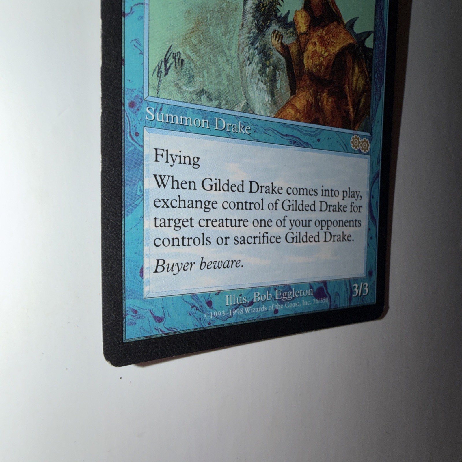 Gilded Drake MTG Magic The Gathering Urza’s Saga 76/335 Rare *On Reserved List*