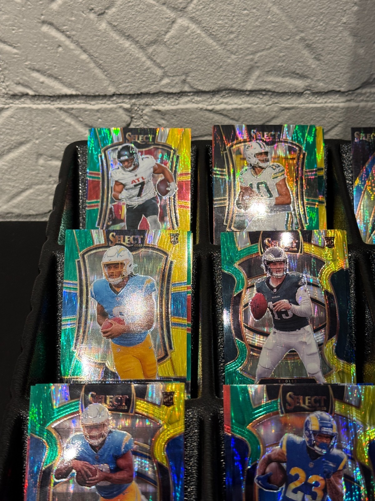 2025 Select Football Shock Prizm Parallels YOU PICK Green Yellow Red Blue
