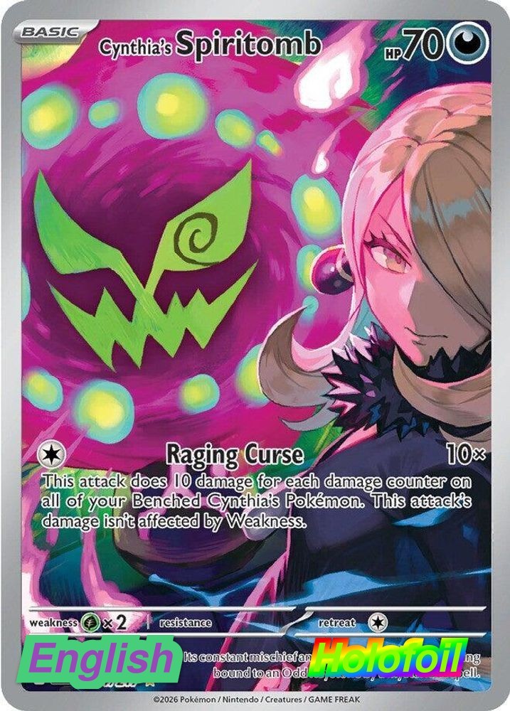 Pokemon- Cynthia’s Spiritomb [ASC – 244/217] ME: Ascended Heroes NM Illustrat…