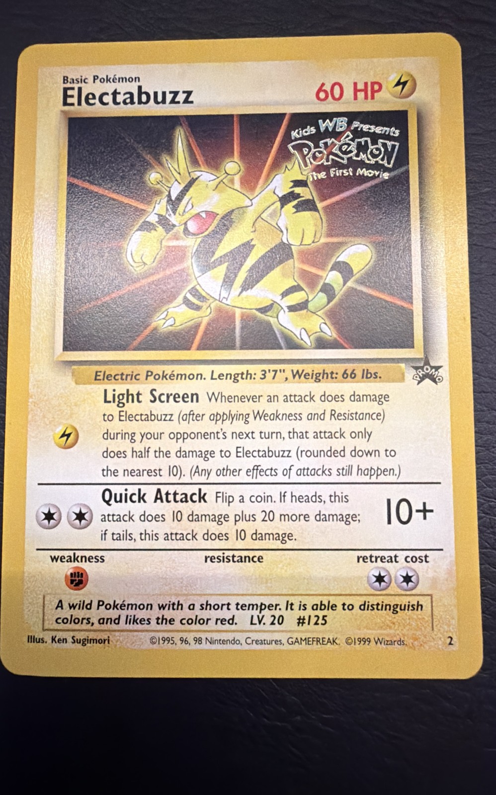 Electabuzz (Movie Promo) 02/53 Wotc Promo Regular * Read description*