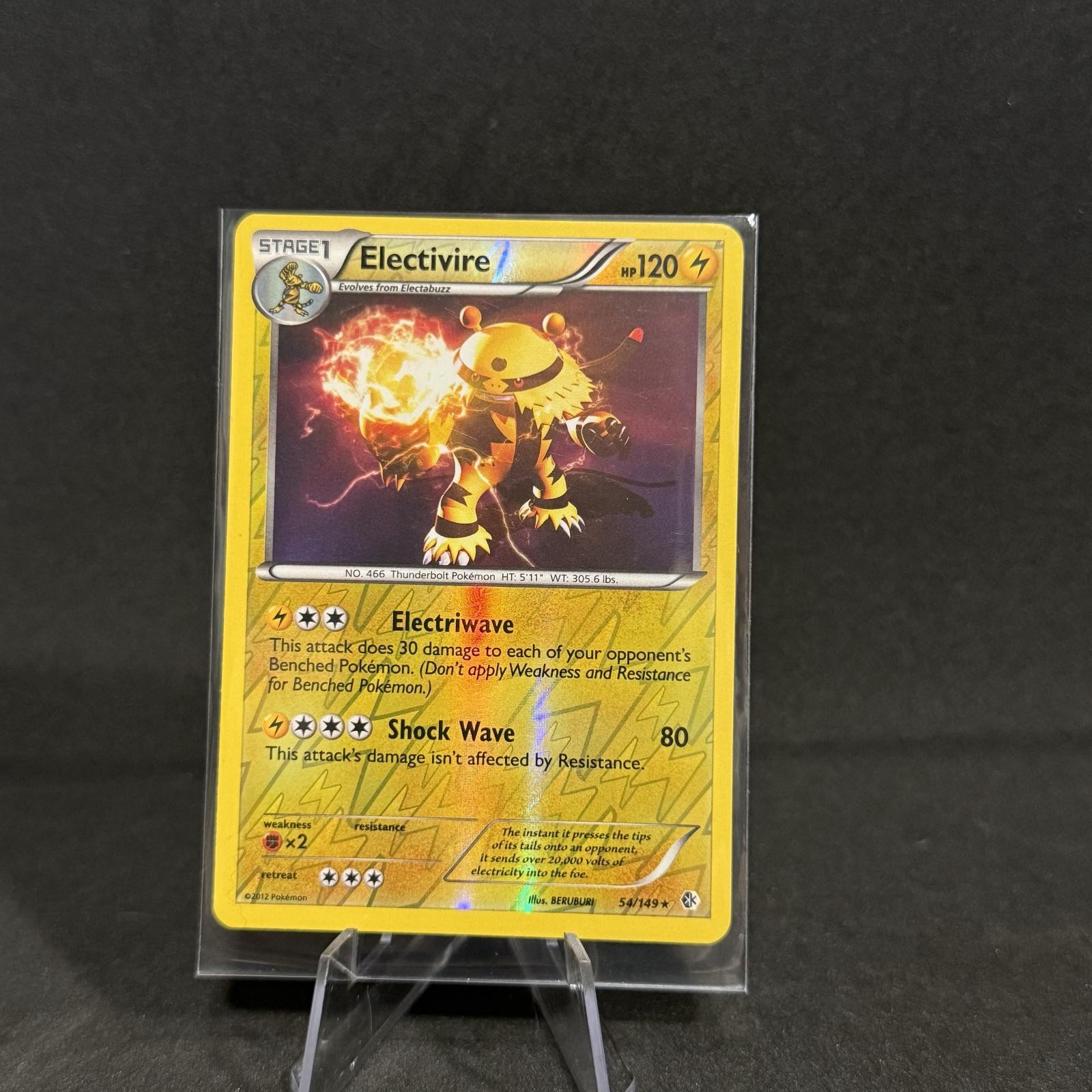 Electivire 54/149 Rare Boundaries Crossed Pokemon Reverse Holo Near Mint