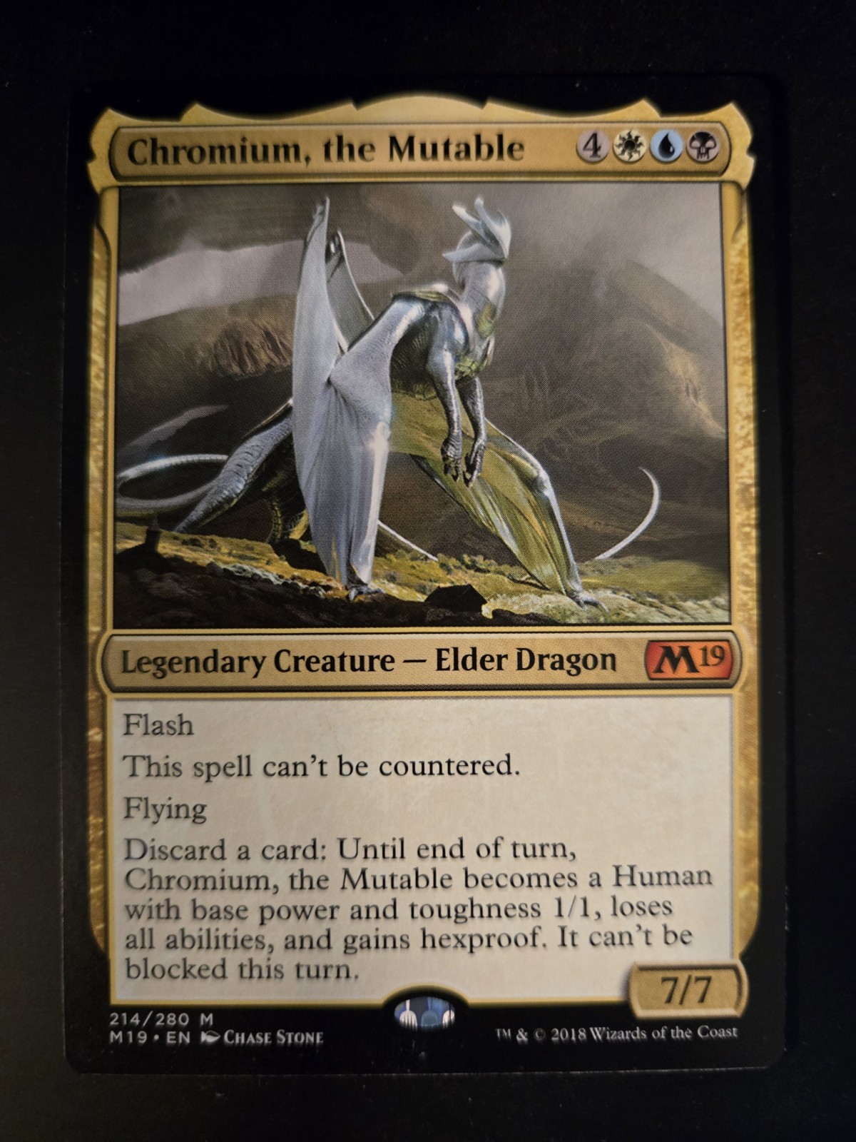Chromium, the Mutable NM Core Set 2019 M19 MTG FREE SHIPPING