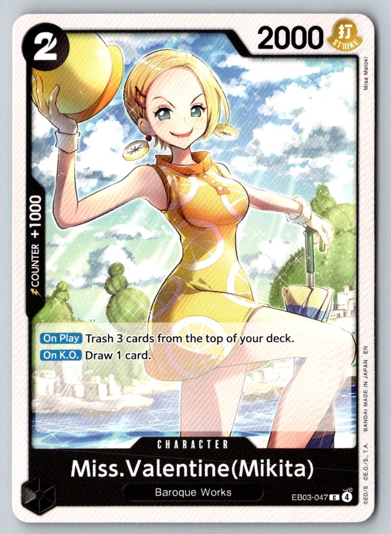 Miss.Valentine(Mikita) EB03-047 Extra Booster: One Piece Heroines Edition