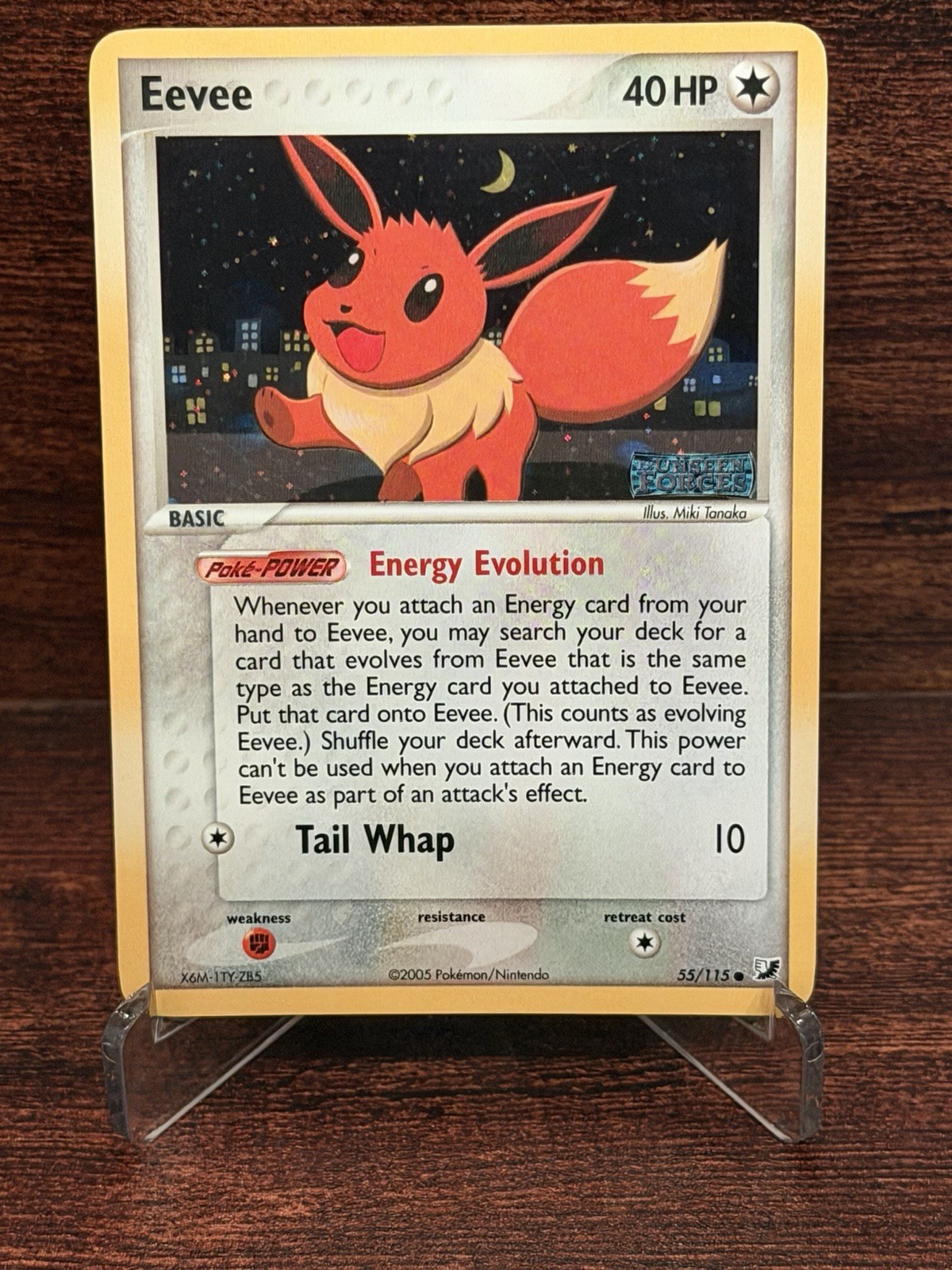 Eevee 55/115 Unseen Forces Reverse Holo LP