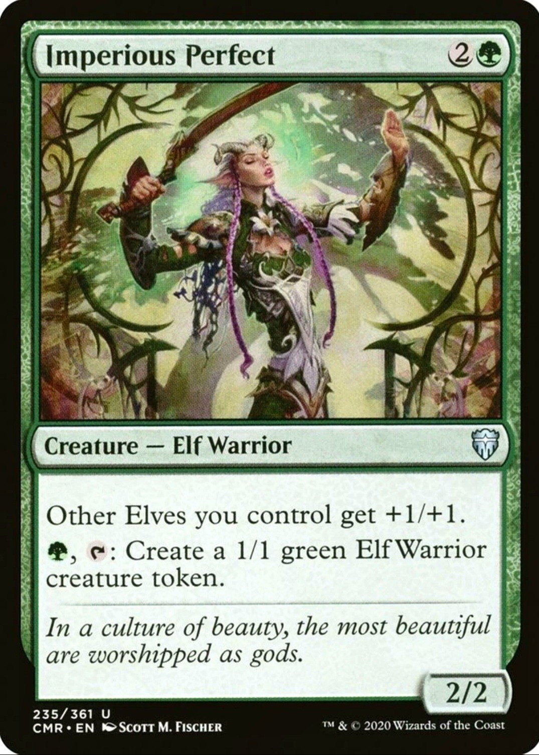 X 1 Imperious Perfect NM-M CMR 235 MTG Magic The Gathering