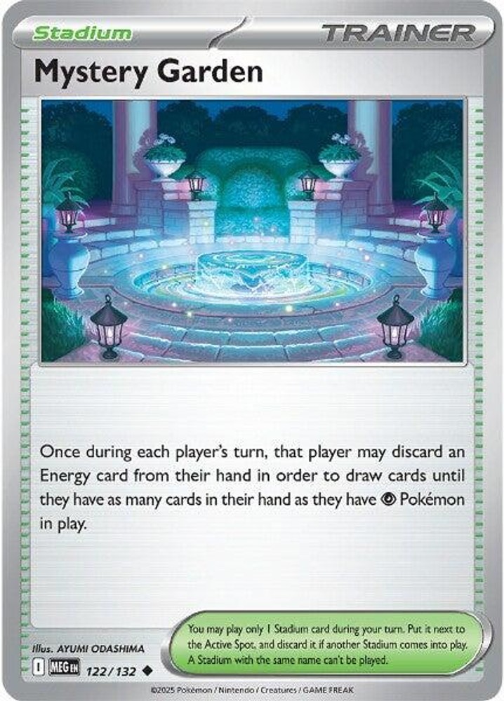 Mystery Garden MEG 122/132 Pokémon ME01: Mega Evolution Uncommon Reverse Holo…