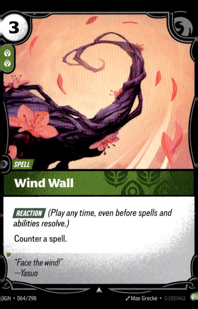 Wind Wall 064/298 Uncommon Origins Riftbound Near Mint