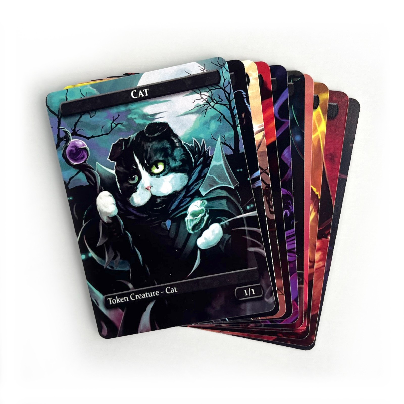 Cat MTG Tokens Variety 10-Pack | Custom Art Creature Proxies