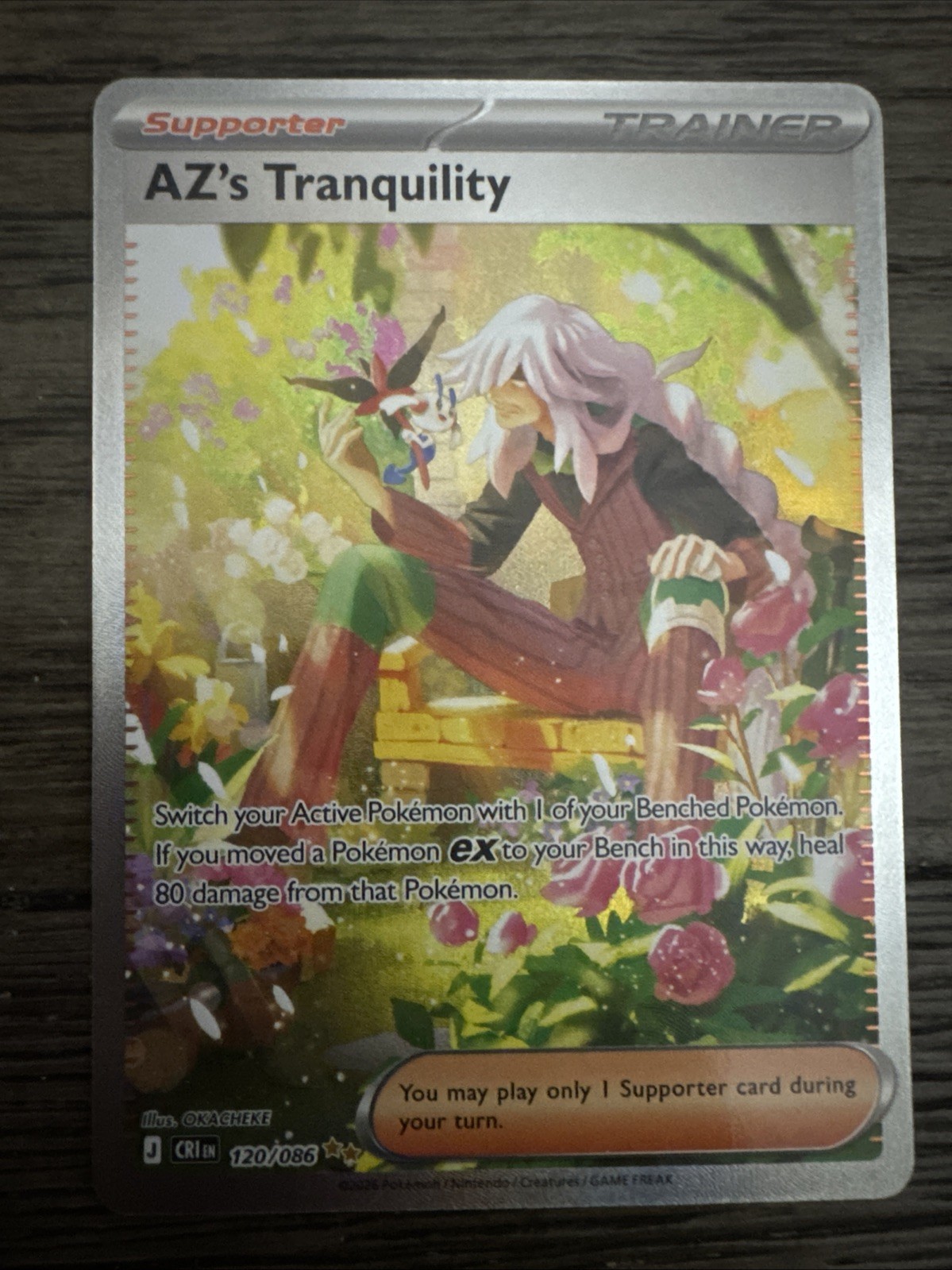 AZ’s Tranquility 120/086 Me04: Chaos Rising Holo