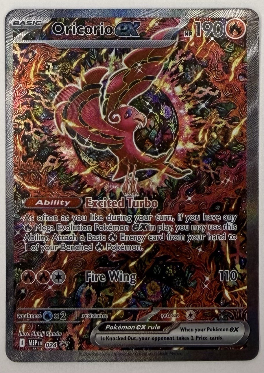 Oricorio ex 024 Me: Mega Evolution Promo Holo