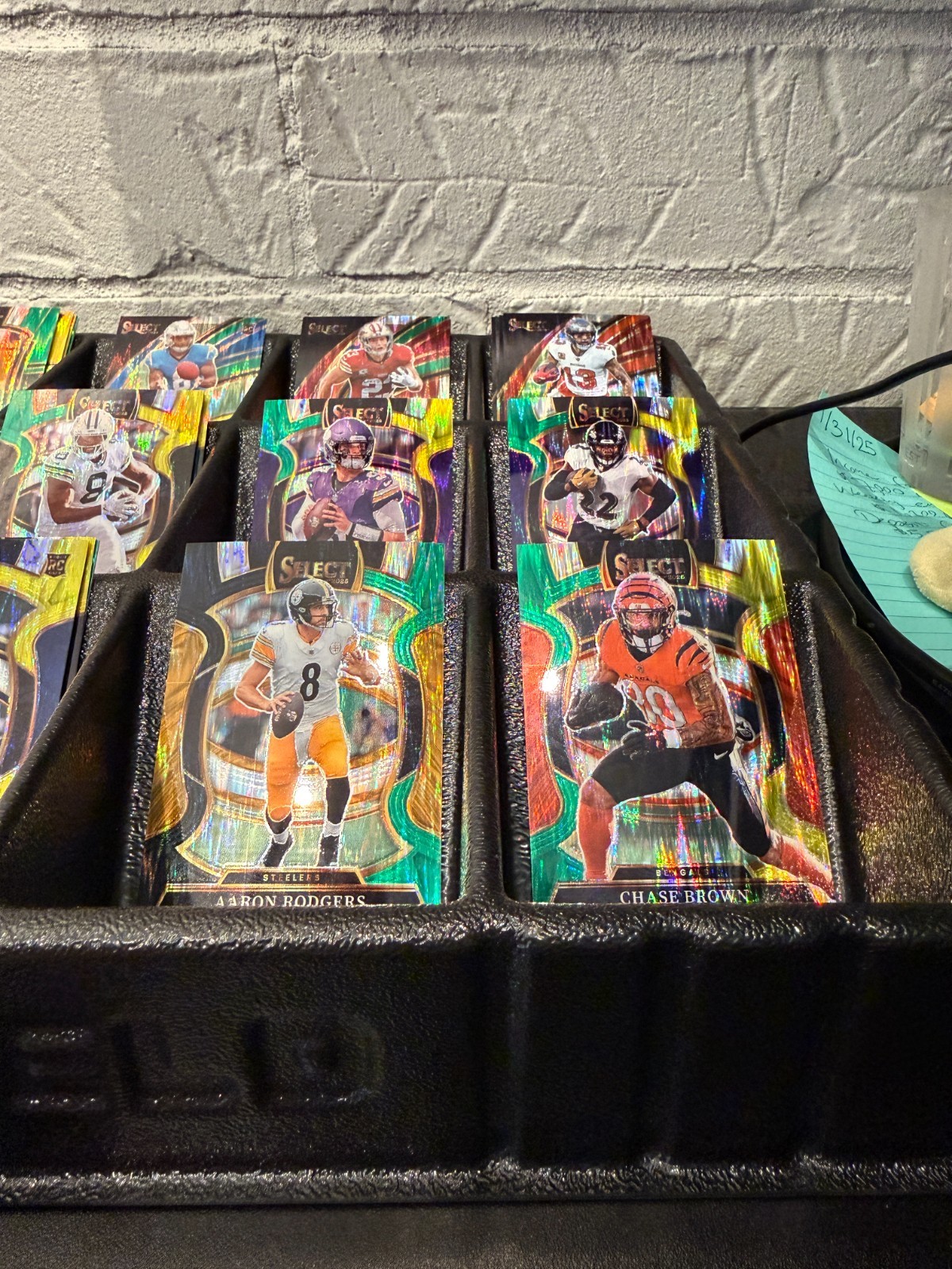 2025 Select Football Shock Prizm Parallels YOU PICK Green Yellow Red Blue