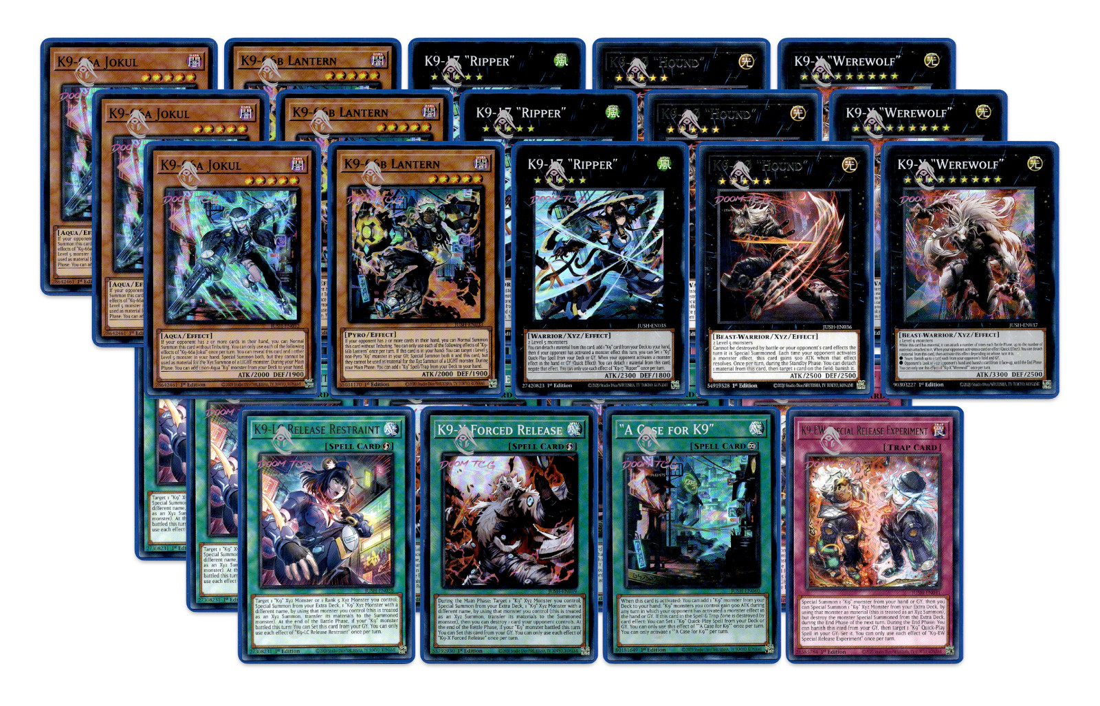 Yugioh! K9 Deck Support JUSH-EN (SR) 1st Ed